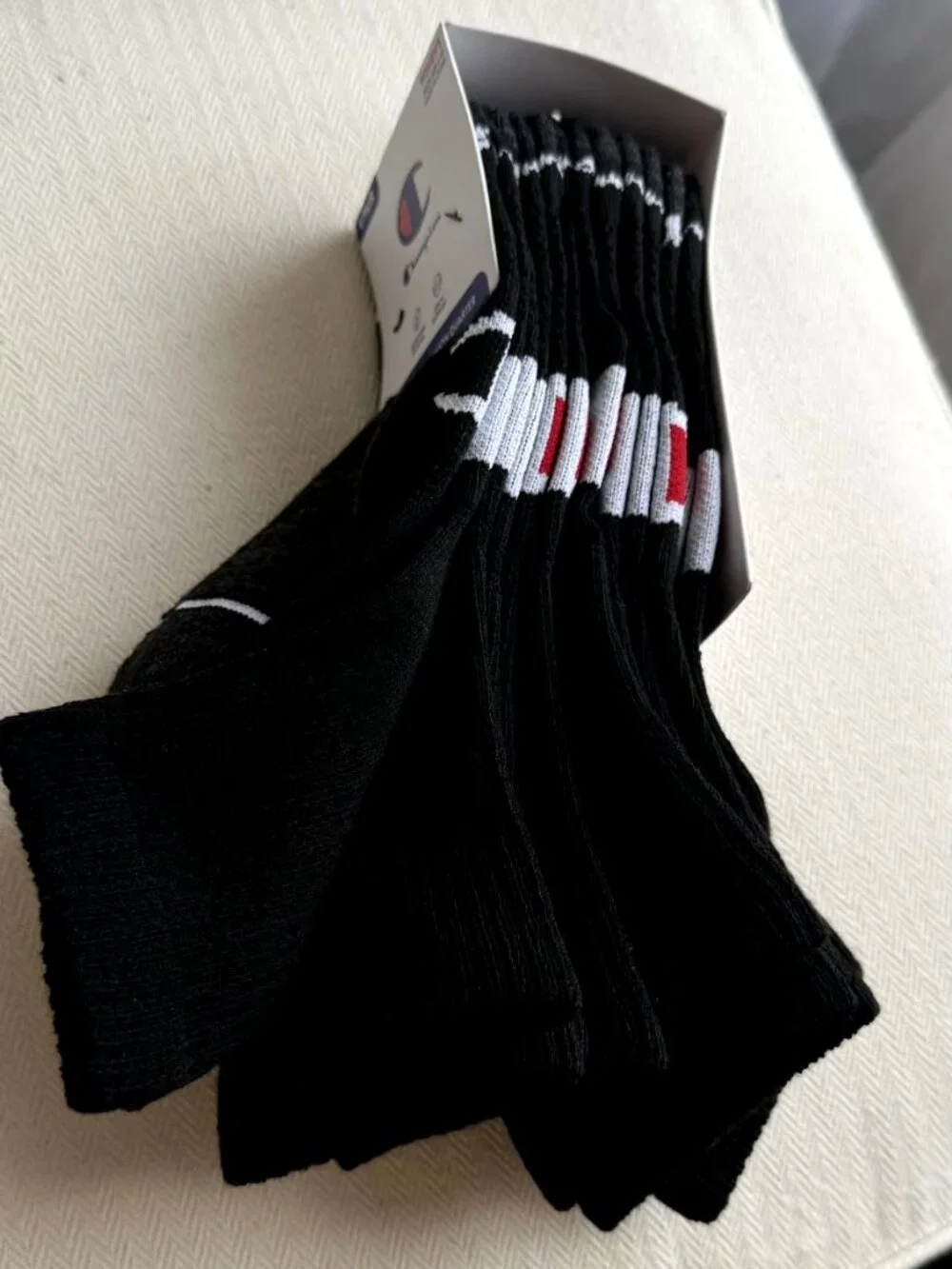 Champion Women's Performance Cushion Quarter Socks 6-Pack Size 4-10 Black NWT